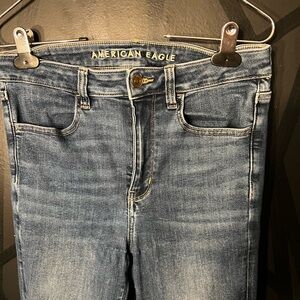 American Eagle Outfitters Women's Dark Blue Skinny Jeans